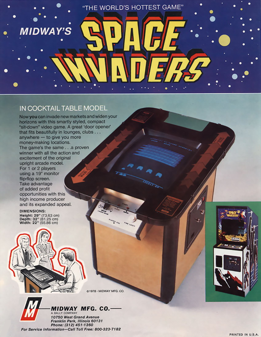 Space Invaders (TV Version rev 1) Arcade Game Cover